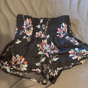 Floral Free People High-Waist Women's Shorts
